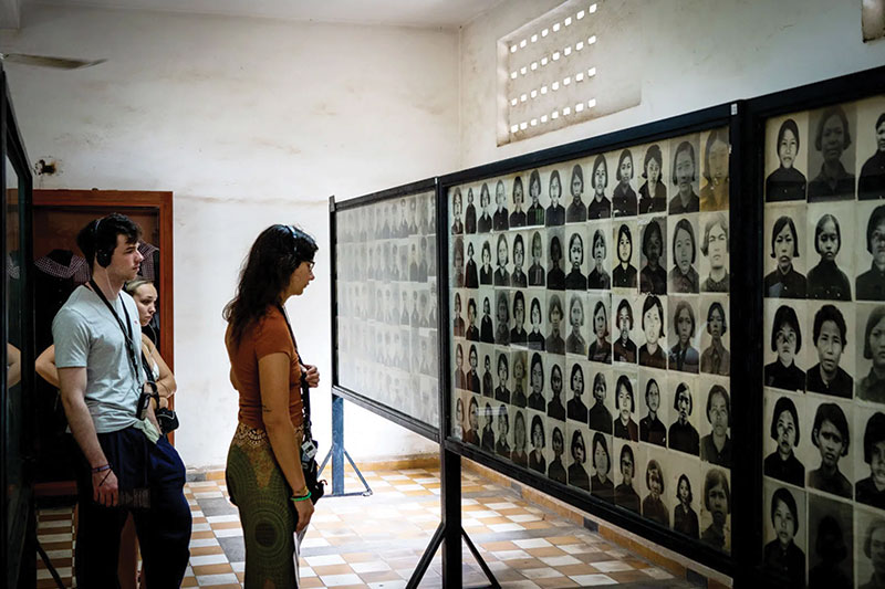 Tuol Sleng Genocide Museum (S-21) former prison in Phnom Penh City